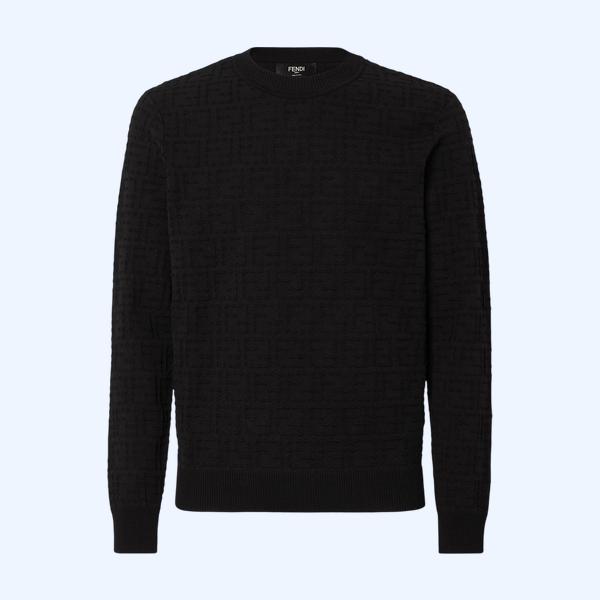 블랙 FF 코튼 셀러리아 스웨터