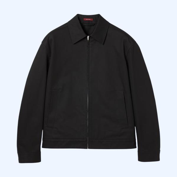 웹(Web) 디테일 코튼 트윌 재킷
