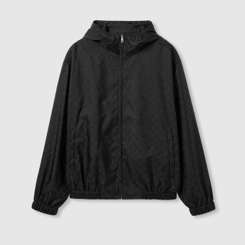 GG 나일론 자카드 지퍼 재킷