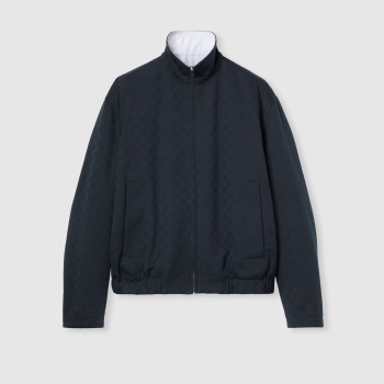 리버서블 코튼 개버딘 지퍼 재킷