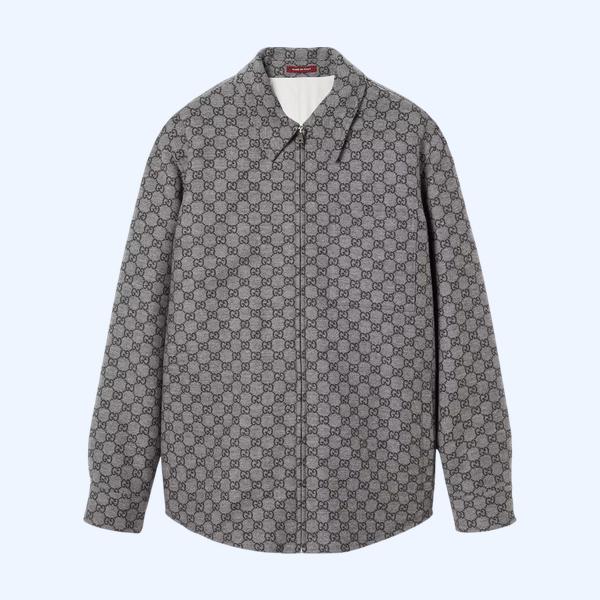 GG 플란넬 오버 셔츠