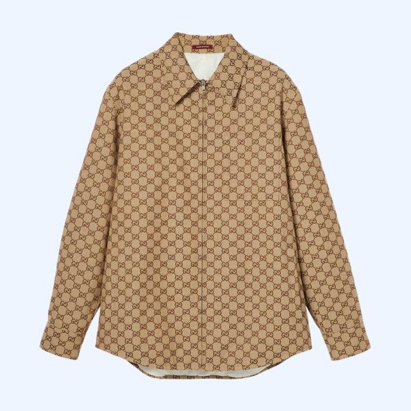 GG 캔버스 오버 셔츠