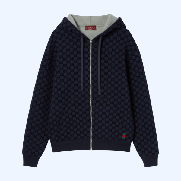 프린트 더블 저지 비스코스 지퍼 재킷