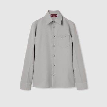 홀스빗 디테일의 테크니컬 파나마 셔츠