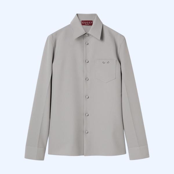 홀스빗 디테일의 테크니컬 파나마 셔츠