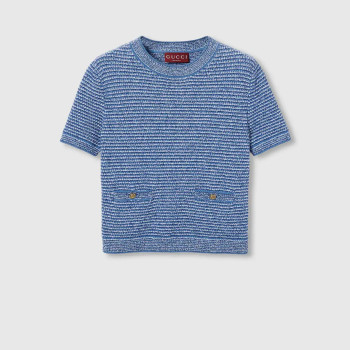 파인 코튼 크루넥 탑