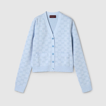파인 코튼 GG 자카드 가디건