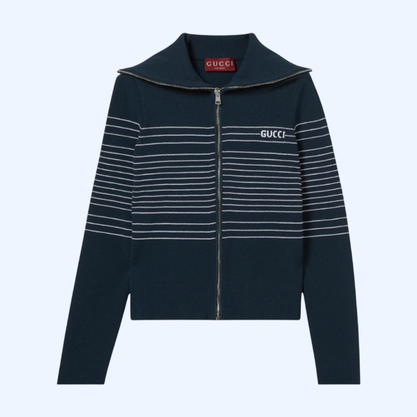 인타르시아 패브릭 폴로 재킷