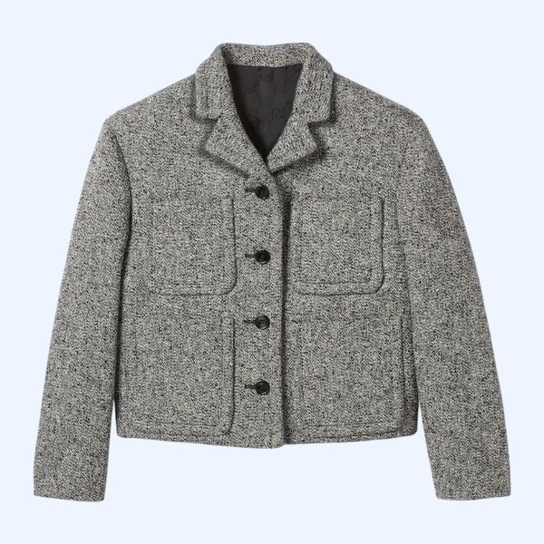 더블 코튼 울 물리네 재킷