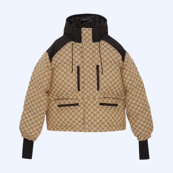 GG 캔버스 봄버 재킷