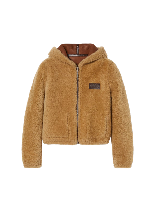 리버서블 시어링 봄버 재킷