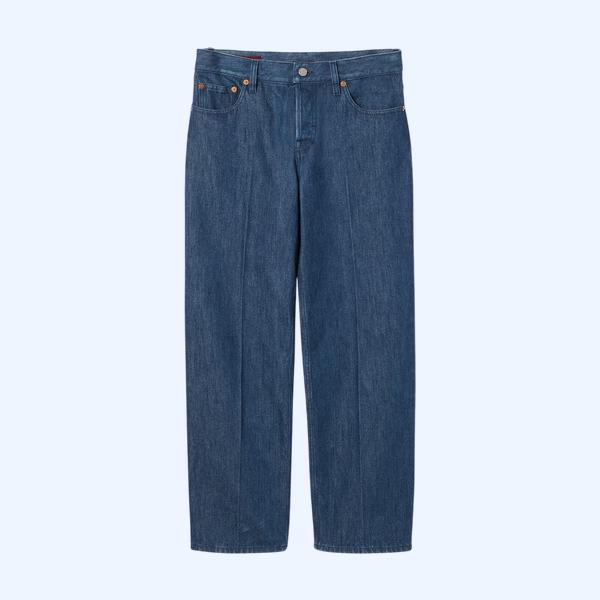 스트레이트 핏 데님 팬츠