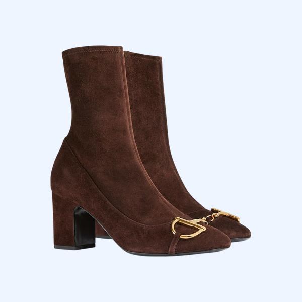 여성 하프 홀스빗 앵클 부츠