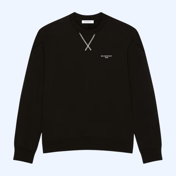 GIVENCHY Paris의 플리스 소재 Couture Seam 스웨트셔츠