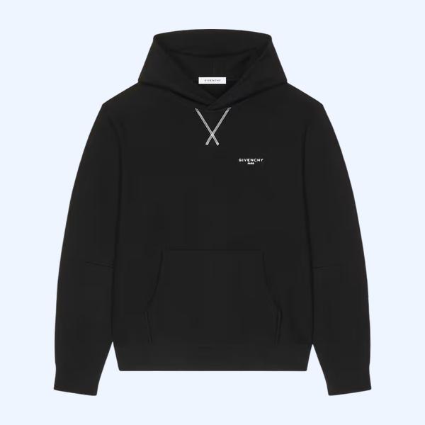 GIVENCHY 파리 플리스 자수 쿠튀르 심 후드 티
