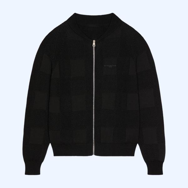 코튼 자수 GIVENCHY 파리 지퍼 카디건