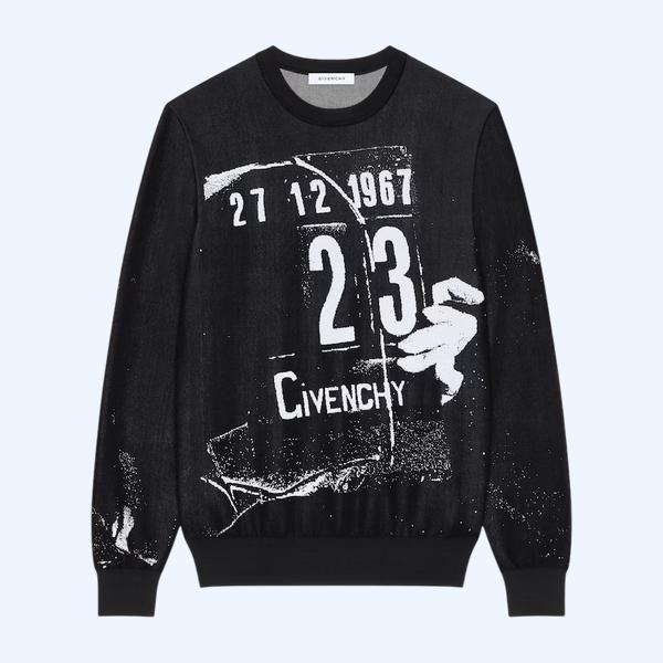 클래퍼보드 자카드 니트 스웨터