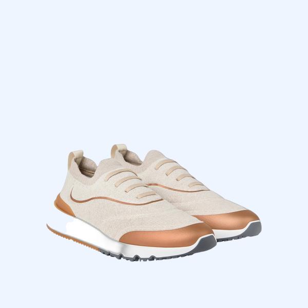 테크노 코튼 니트 러너