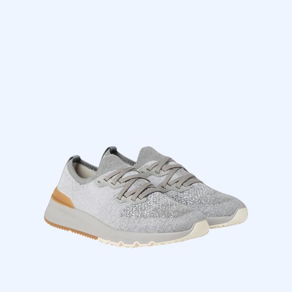 테크노 코튼 니트 러너