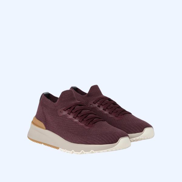 테크노 코튼 니트 러너