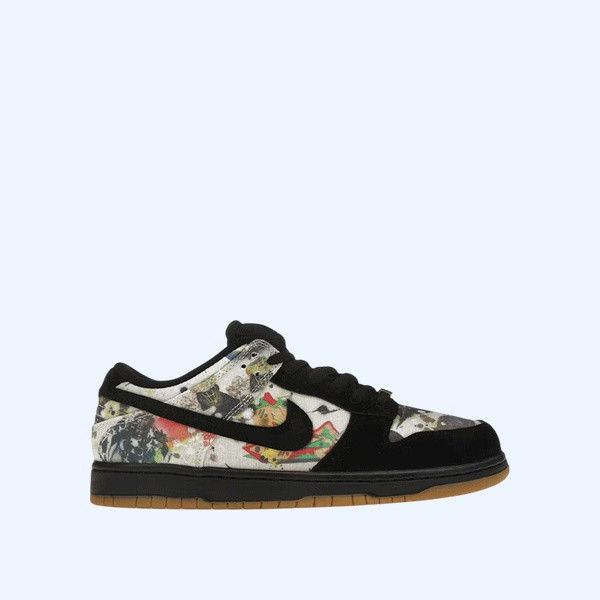 나이키 x 슈프림 SB 덩크 로우 QS 라멜지 블랙