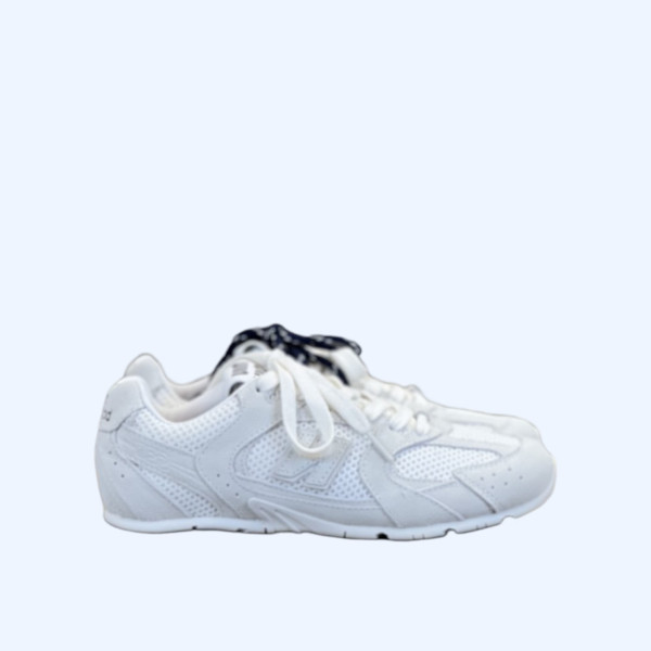 뉴발란스 x 미우미우 530 스웨이드 메쉬 스니커즈 화이트