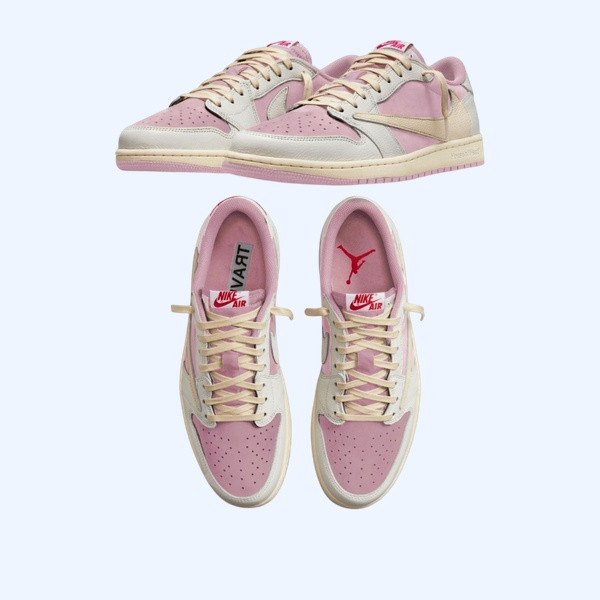 나이키 x 트래비스 스캇 조던 1 로우 샤이핑크