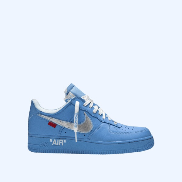 나이키 x 오프화이트 에어포스 1 로우 유니버시티 블루