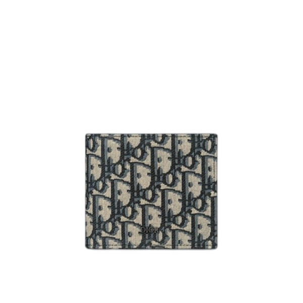 디올 오블리크 컴팩트 지갑 베이지