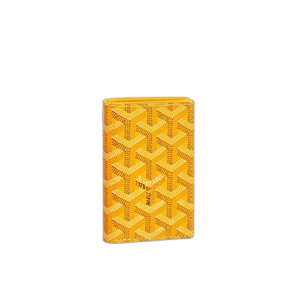 고야드 생피에르 카드 홀더 옐로우