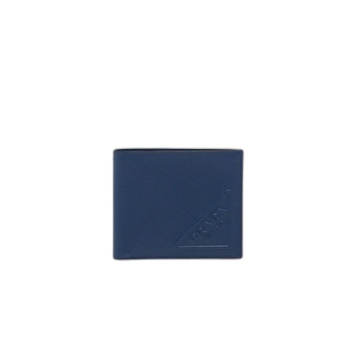 프라다 사피아노 레더 지갑 블루