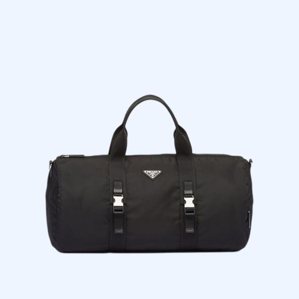 프라다 리나일론 사피아노 가죽 더플백