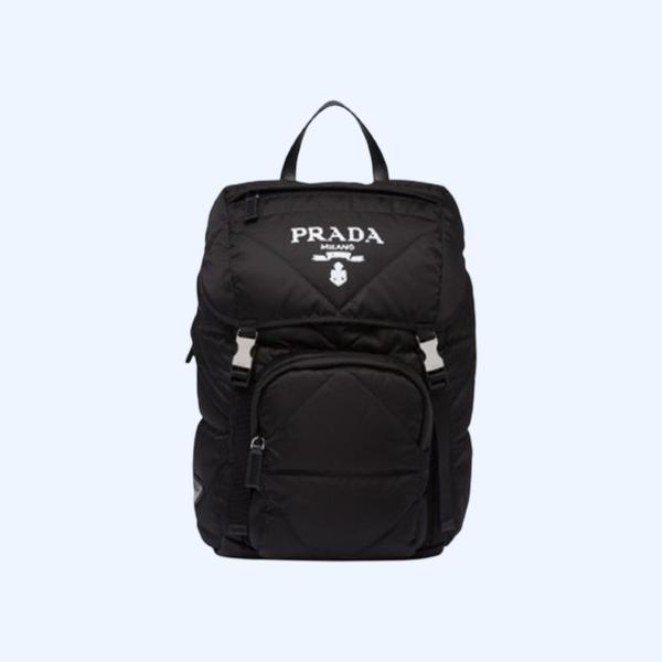 프라다 리나일론 패딩 후드 백팩