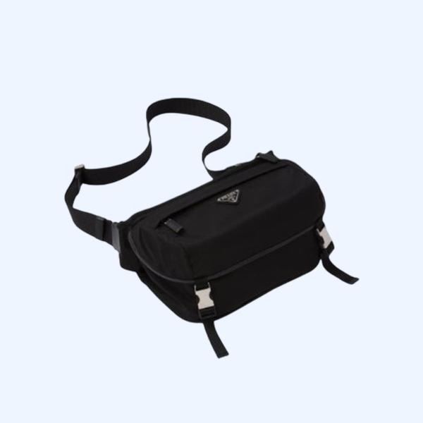 프라다 리나일론 사피아노 레더 숄더백