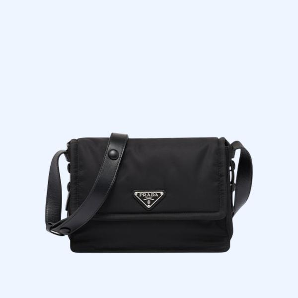 프라다 스몰 패딩 리나일론 숄더백 블랙