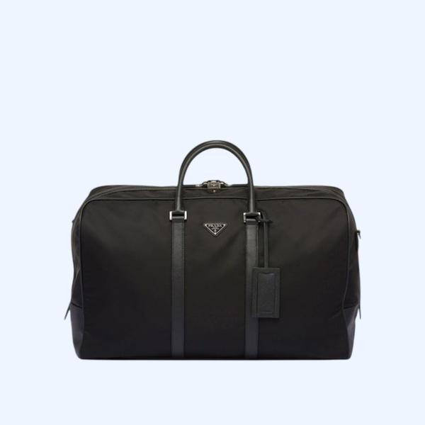 프라다 리나일론 사피아노 가죽 더플백