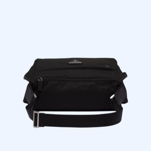 프라다 리나일론 및 사피아노 가죽 숄더백