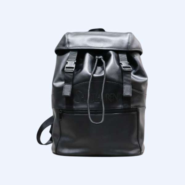 생로랑 버클 디테일 집업 백팩