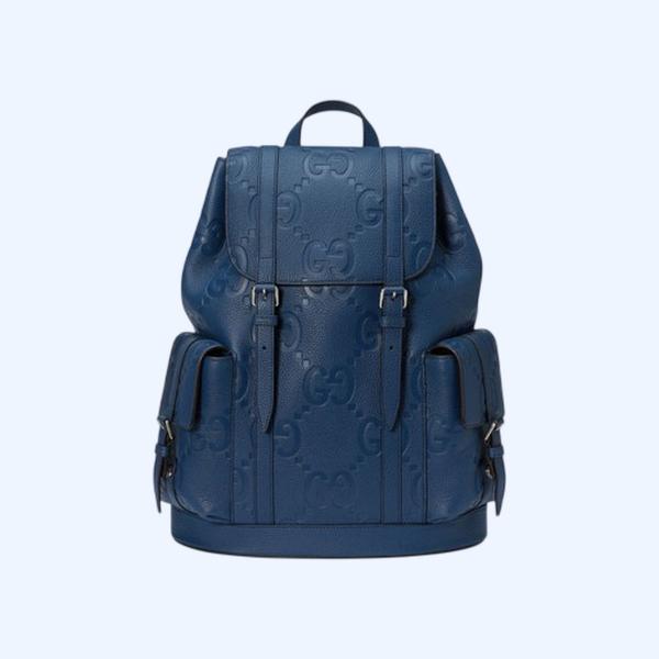 구찌 블루 레더 점보 GG 백팩