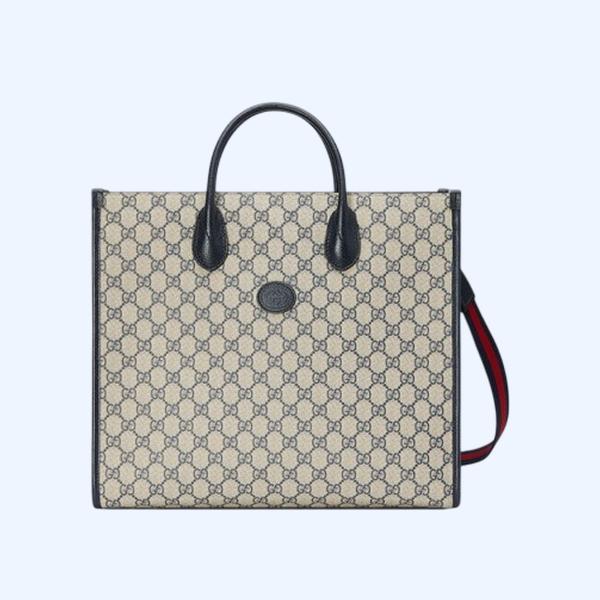 구찌 GG 슈프림 인터로킹 G 미디엄 토트백