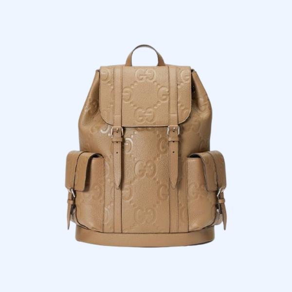 구찌 토프 레더 점보 GG 백팩