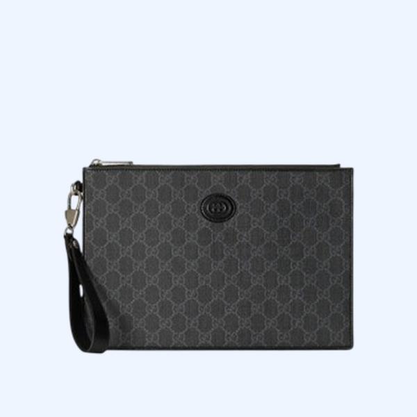 구찌 GG 수프림 인터로킹 파우치