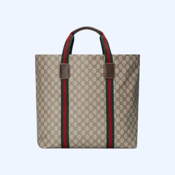 구찌 베이지 텐더 GG 텐더 미디엄 토트백