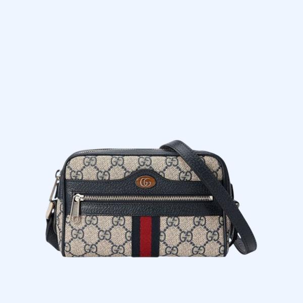 구찌 오피디아 GG 메신저백 베이지 블루