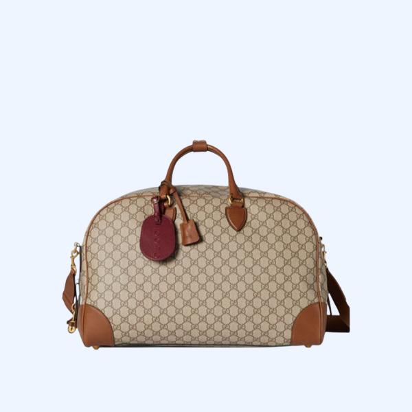 구찌 GG 엠블럼 미디엄 더플백 821148