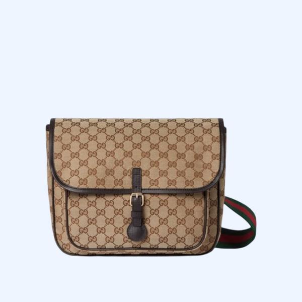 구찌 GG 캔버스 메신저백 베이지