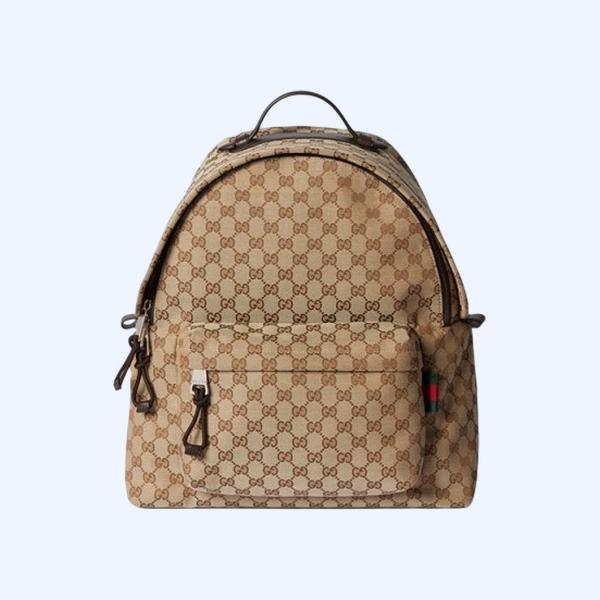 구찌 웹(Web) 미디엄 GG 백팩 베이지
