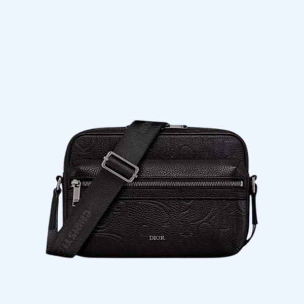 디올 라이더 2.0 지퍼 메신저백 블랙