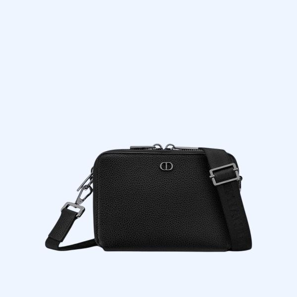 디올 시그니처 스트랩 파우치 블랙