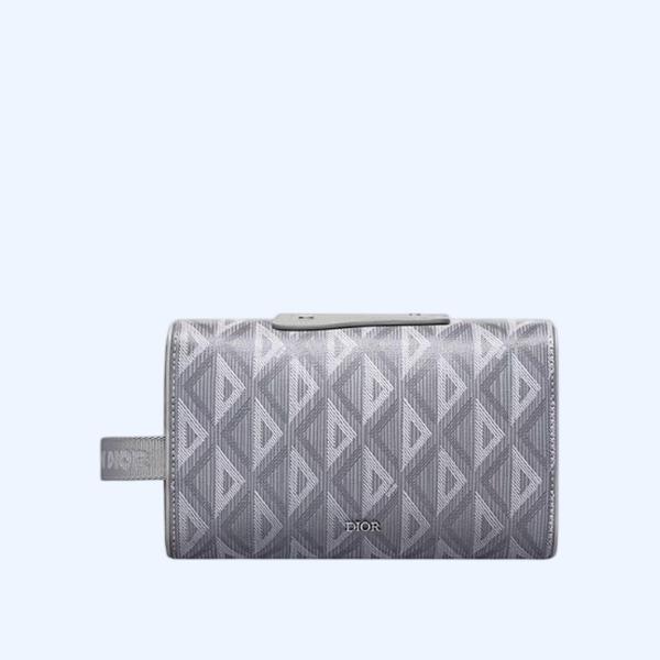 디올 다이아몬드 Lingot 토일레트리 케이스 그레이